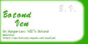 botond ven business card